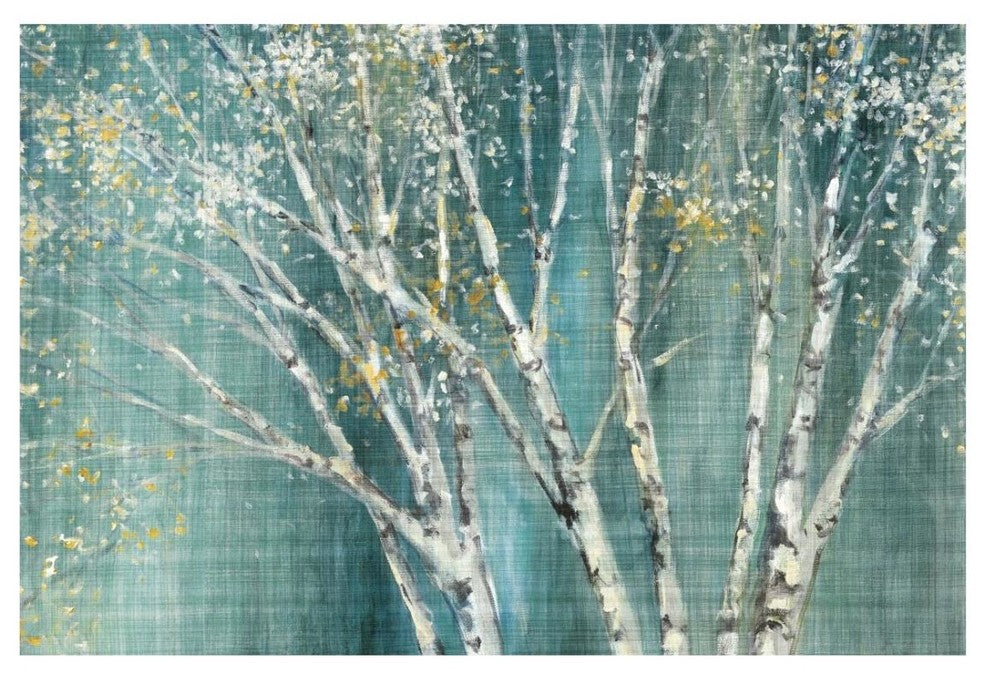 "Blue Birch Horizontal" Digital Paper Print by Julia Purinton, 26"x18"