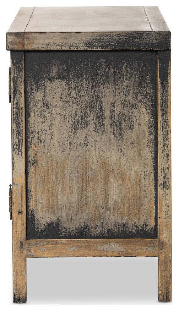 Hitchens Media Console-Worn Black