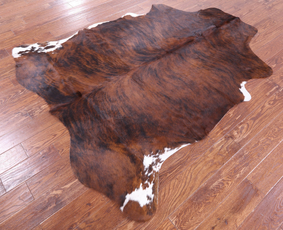 Brindle Natural Cowhide Rug 6' 10" X 6' 0" C2234