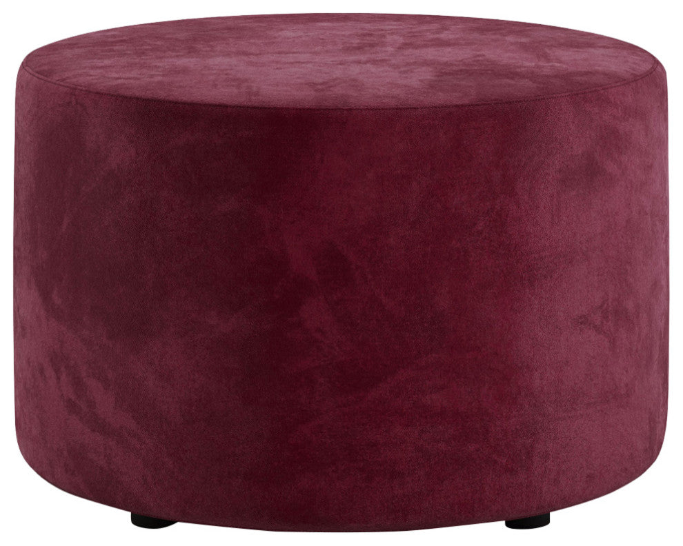 Hester Ottoman, Berry Velvet