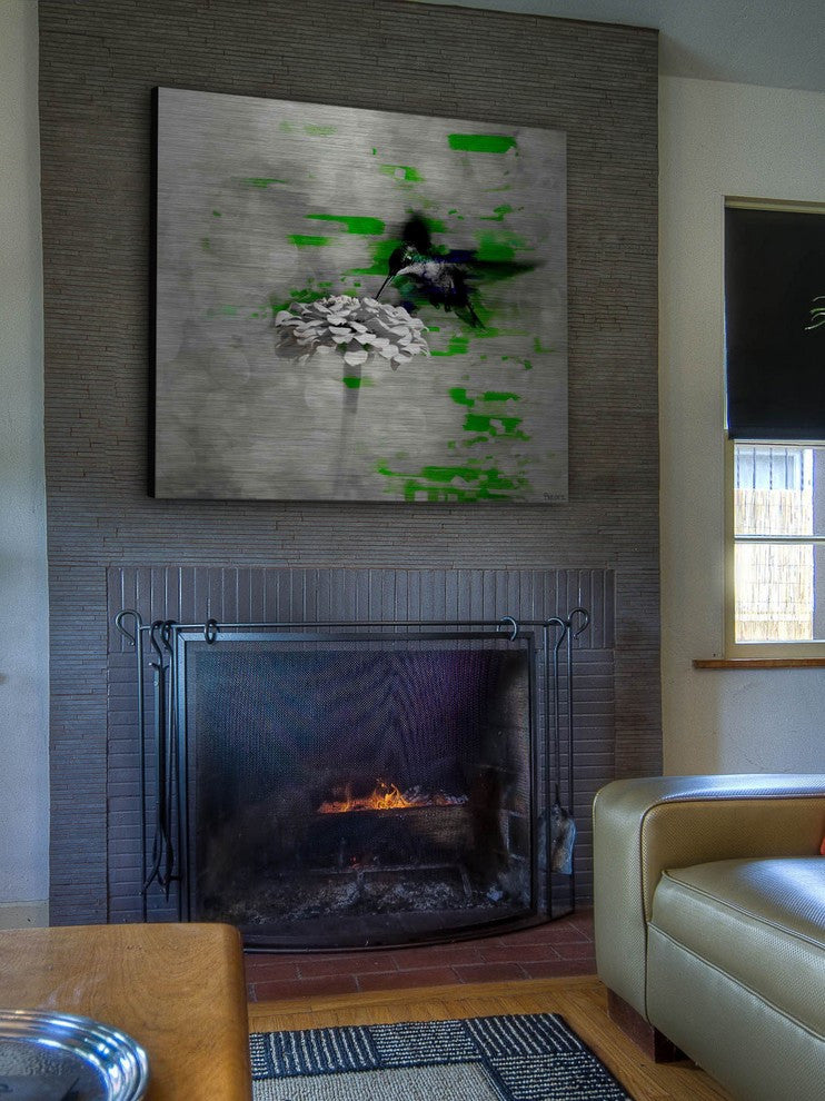 "Normanton" Print on Brushed Aluminum, 32"x32"