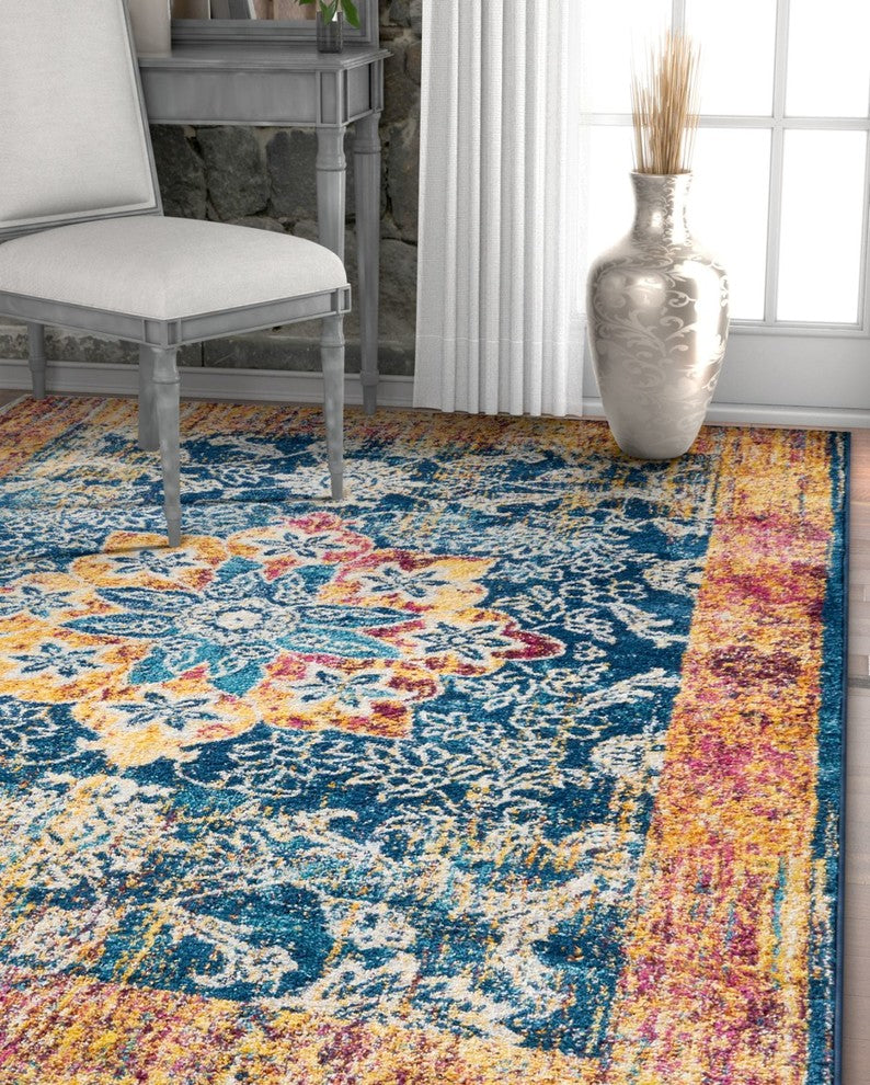 Well Woven Vettore Figaro Traditional Medallion Floral Multi Area Rug