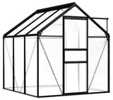 vidaXL Greenhouse Patio Grow House Outdoor Green House Anthracite Aluminum