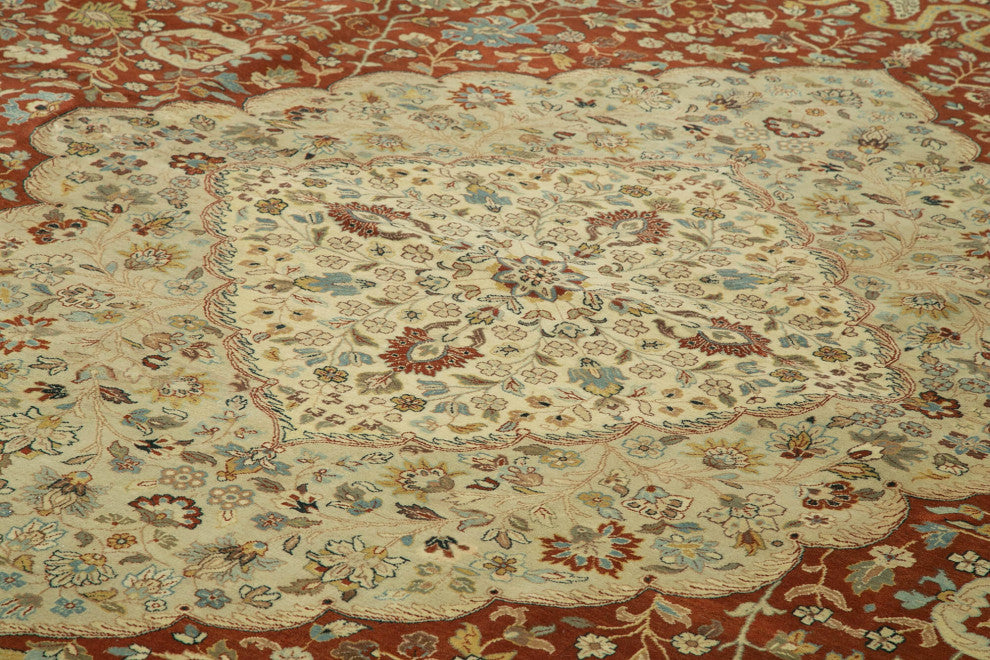 Rug N Carpet - Handwoven Oriental 12' 0" x 17' 3" Oversize Oushak Area Rug