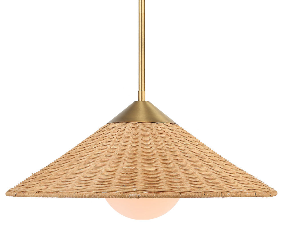 Uttermost Phuvinh 1-LIght Rattan Shade Pendant