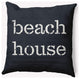 18x18" Beach House  Nautical Decorative Indoor Pillow, Shark Blue