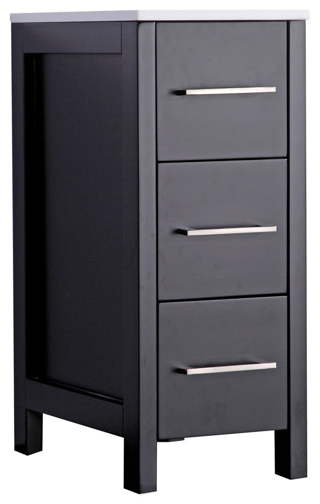 Vanity Art Vanity Cabinet, 12", Espresso