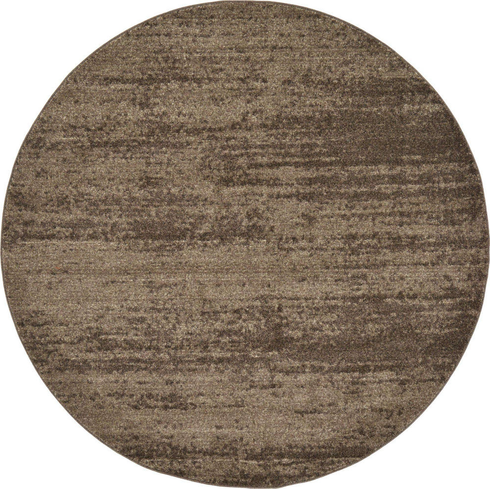 Rug Unique Loom Del Mar Brown Round 6' 0 x 6' 0