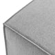 Lounge Chair Ottoman, Fabric, Gray, Modern, Outdoor Patio Balcony Garden