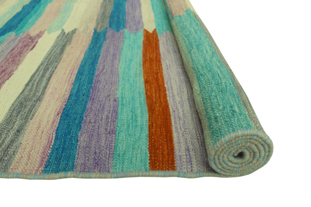 Winchester Kilim Talib Blue/Purple Rug, 5'2x6'4