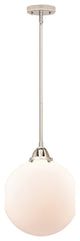 Beacon Mini Pendant, Polished Nickel, Matte White, Matte White