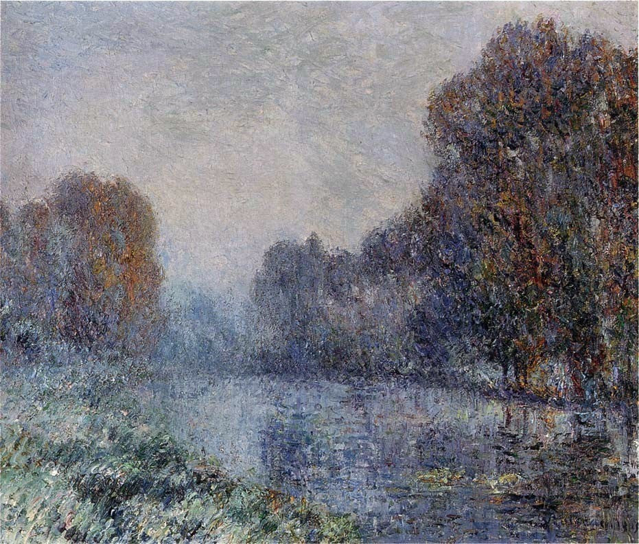 Gustave Loiseau By the Eure River, Hoarfrost Wall Decal