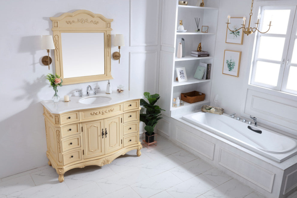 48" Single Bathroom Vanity, Vintage Mint