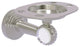 Pacific Beach Twisted Tumbler and Toothbrush Holder, Satin Nickel