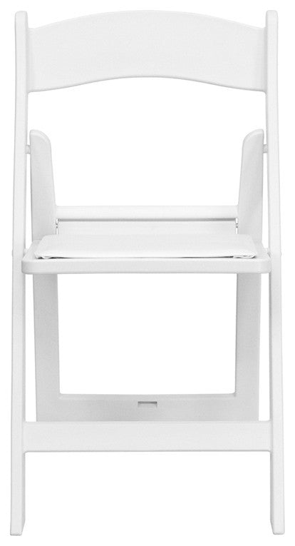 2 Pack 1000 LB Weight Capacity Hercules Folding Chair, White