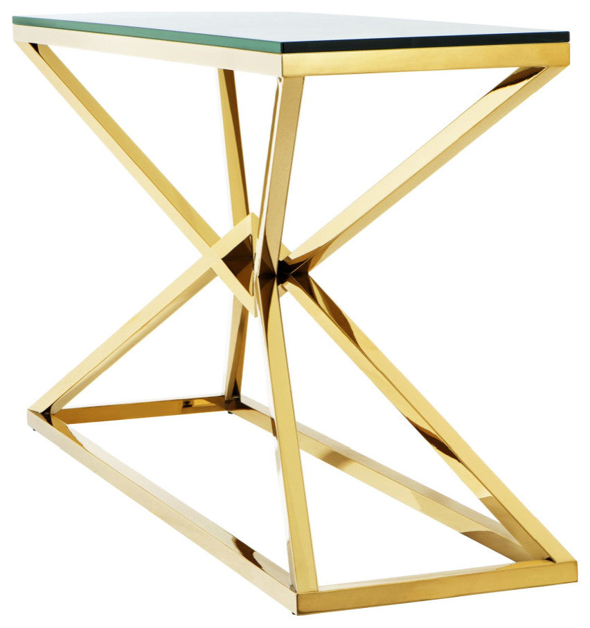 Brass Crossed-Leg Console Table | Eichholtz Connor L