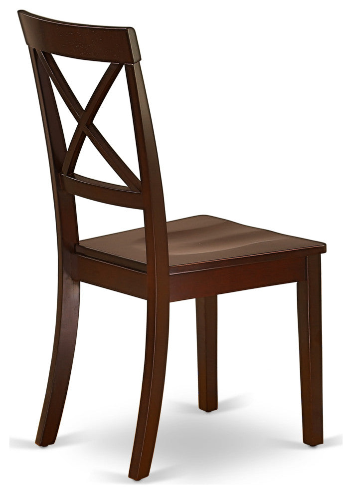 3 Pc Dining Set, Mahogany Table, 2 Mahogany Wooden Chairs