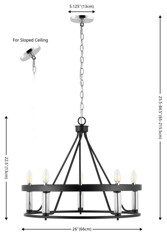 Safavieh Trenton 5Lt 26" Pendant