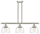 Innovations 916-3I-SN-G713 3-Light Island Light, Brushed Satin Nickel