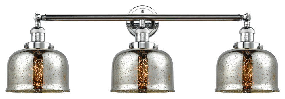 INNOVATIONS LIGHTING 205-PC-S-G78-LED Large Bell 3 Light Bath Vanity Light