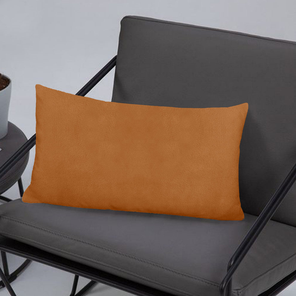 A1HC Throw Pillow Insert, Down Alternative Fill, Single, Brown Derby, 12"x20"