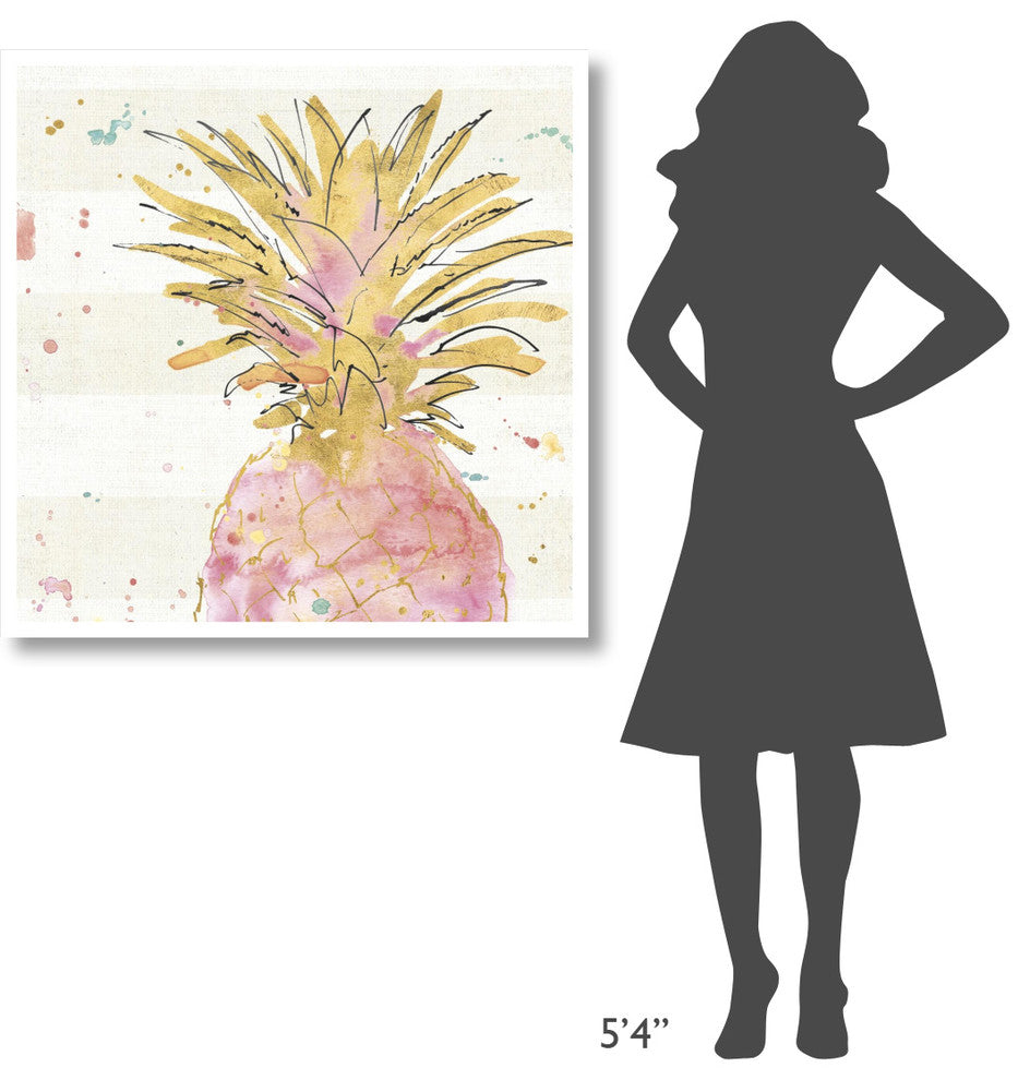 "Flamingo Fever V" Digital Paper Print by Anne Tavoletti, 38"x38"