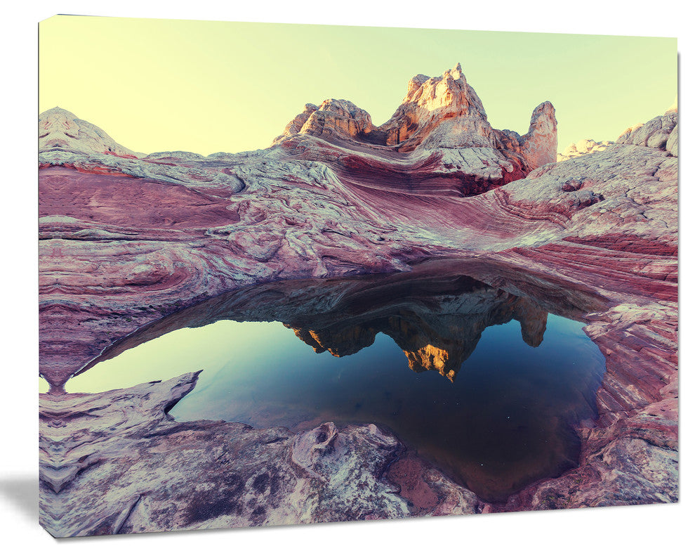 Purple Tinged Vermilion Cliffs, Landscape Canvas Art Print, 40"x30"