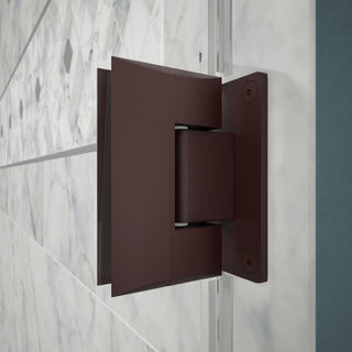 Unidoor 47-47.5" Frameless Hinged Shower Door, 36"Half Panel, Oil Rubbed Bronze
