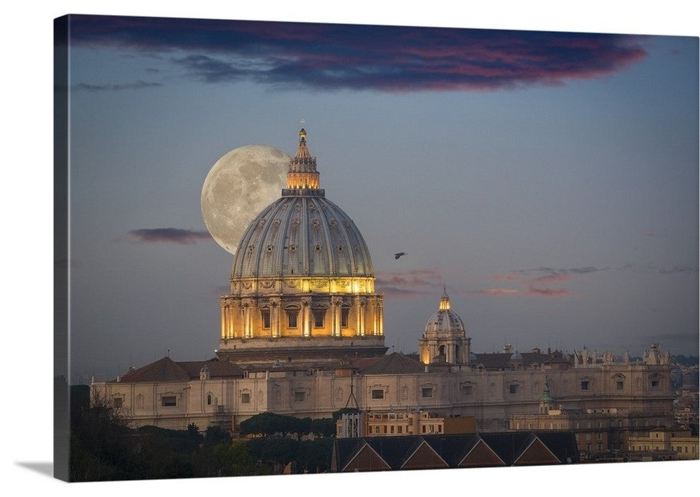 "Sunset over Eternity" Wrapped Canvas Art Print, 24"x16"x1.5"