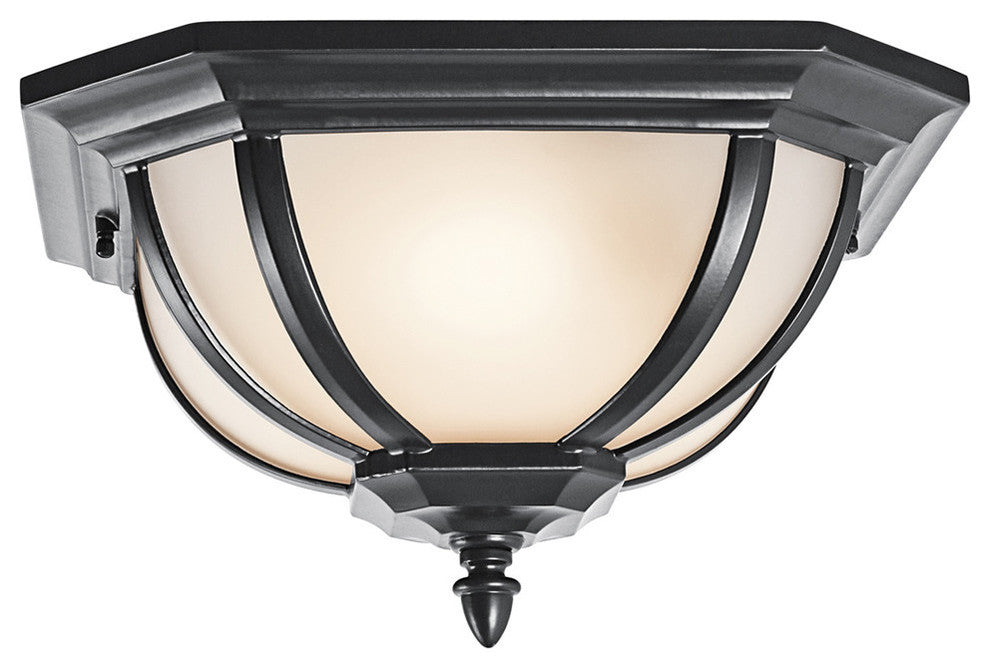 Outdoor Ceiling 2-Light, Black