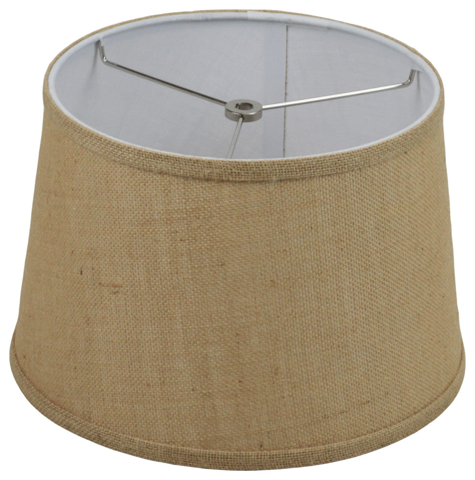 Fenchel Shades 10"x12"x8" Spider Attachment Empire Lamp Shade, Burlap Natural