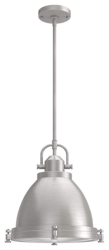 Hunter Bridgemoor Brushed Nickel 2-Light Pendant Ceiling Light Fixture