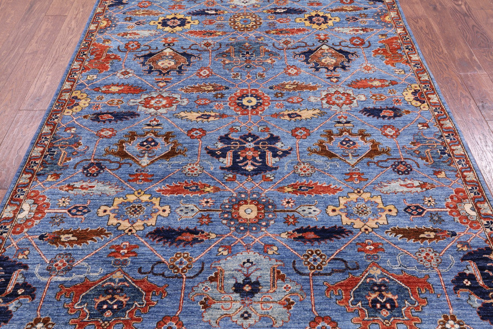 5' 10" X 9' 0" Hand Knotted Persian Fine Serapi Wool Rug - Q12868