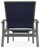 Belle Isle Sling 4-Position Outdoor Chaise Lounge, Collect Indigo/Warm Gray