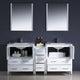 Torino 72" White Modern Double Sink Bathroom Vanity, Faucet FFT9131CH