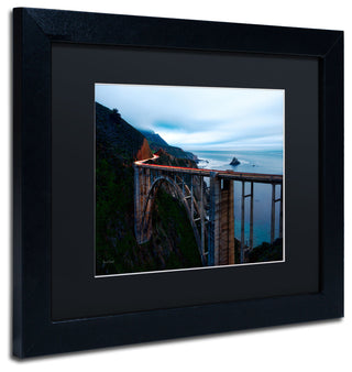 'Big Sur - Bixby Bridge - California-II' Matted Framed Canvas Art by David Ayash
