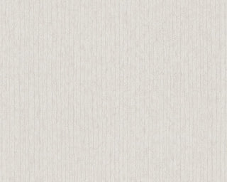 Metropolis 2, Urban Graphic Stripes Floral Plain Light White Wallpaper Roll