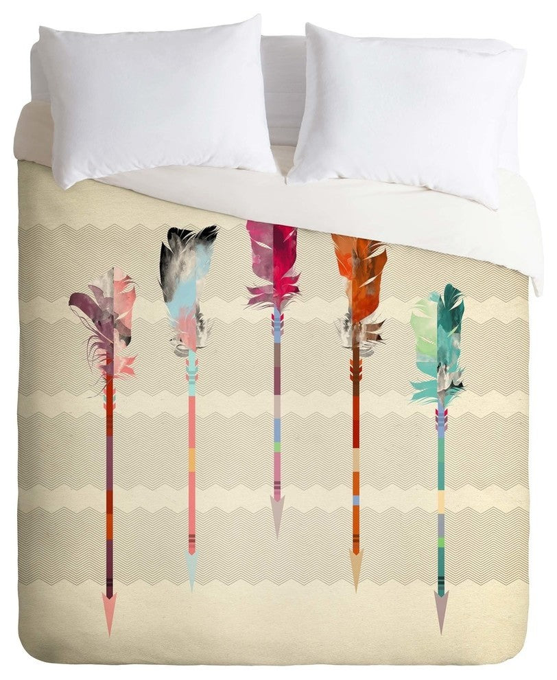 Deny Designs Iveta Abolina Feathered Arrows Duvet Cover - Lightweight