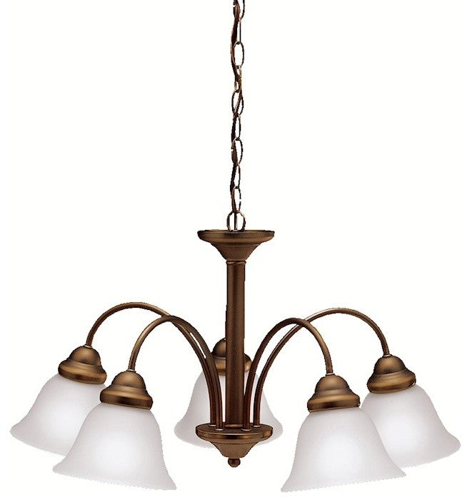 Chandelier 5-Light, Olde Bronze
