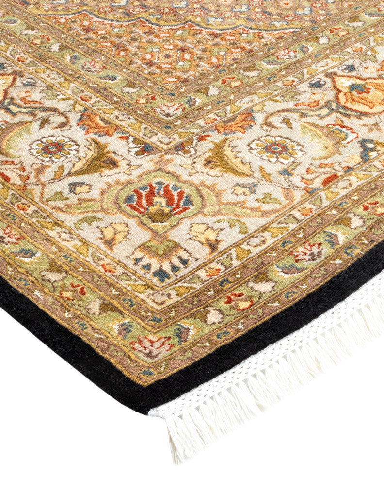 Botad, One-of-a-Kind Hand-Knotted Area Rug Black, 8'1"x10'5"