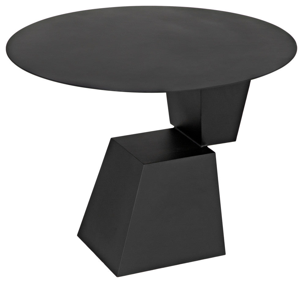 Round Pieta Table, Black Steel