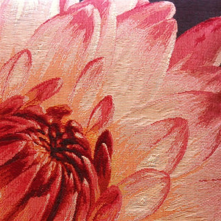 Pillow Decor - Pink Dahlia Bold Blossom Tapestry Throw Pillow