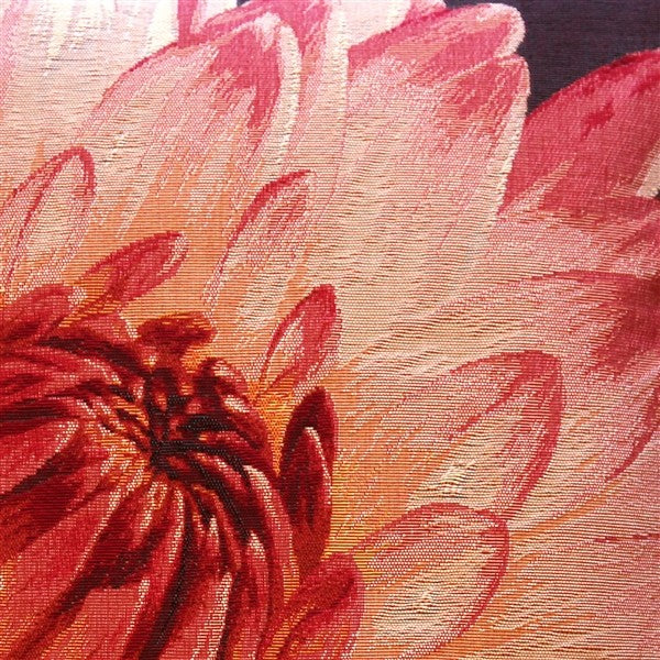 Pillow Decor - Pink Dahlia Bold Blossom Tapestry Throw Pillow