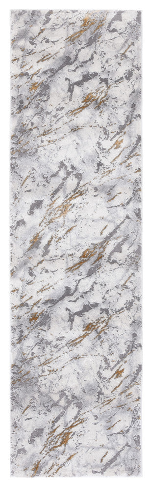 Safavieh Craft Collection CFT866G Rug, Grey/Gold, 2'3" X 8'