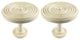 Urbanest Set of 2 Large Swirl Drapery Medallion Holdback, Gilded French White