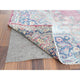 Vintage Persian Kerman, Worn Wool, Hand Knotted, Pink, Oriental Rug, 6'7" x 8'7"