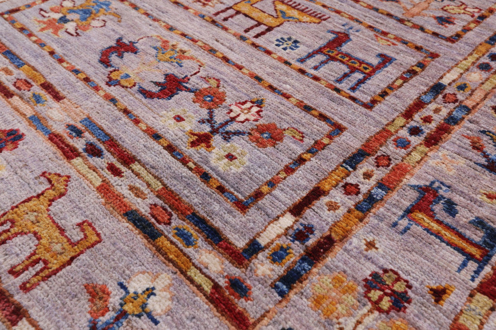 2' 8" X 3' 11" Handmade Tribal Persian Gabbeh Wool Rug Q8389