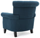 GDF Studio Nowell Contemporary Fabric Tufted Chair, Dark Blue