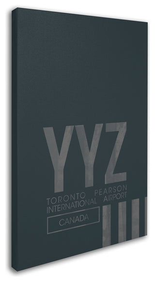 08 Left 'YYZ Airport Layout' Canvas Art, 47 x 30