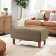 Convenience Concepts Designs4Comfort Brentwood Ottoman in Sandstone Beige Fabric